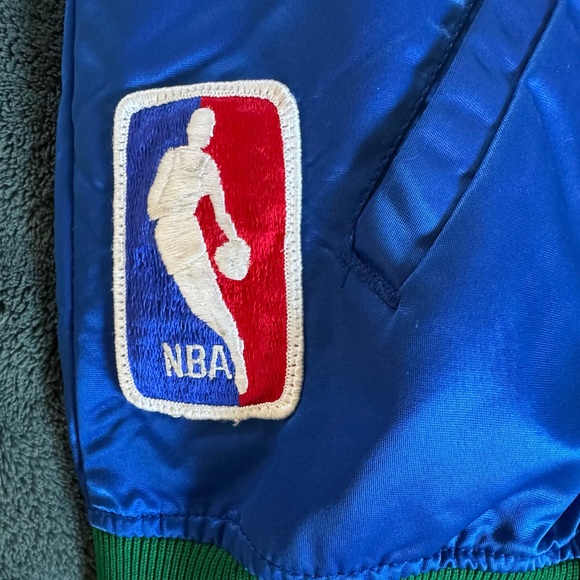 Vintage 1990s Minnesota Timberwolves Satin Starter Bomber Jacket Sz L - Picture 3 of 11